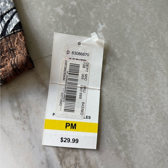 Alfred Dunner Brown and Black Patterned Blouse - Picture 3 of 3